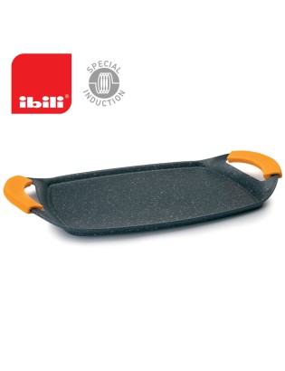 GRELHADOR IBILI 409529 STONE PLANO 47X29CM ANTIAD. INDUÇAO