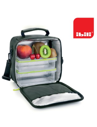 SACO TERMICO IBILI 753450 C/2 CX HERMET. 21X12X22CM PRETO