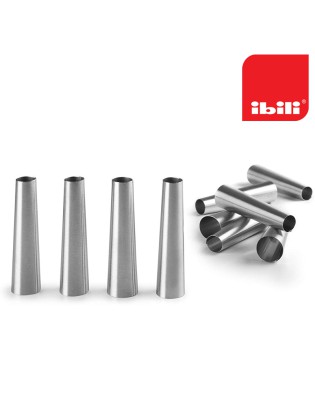 FORMA ROLITOS IBILI 802300 MINI 6,5X1,6CM 12UND. INOX