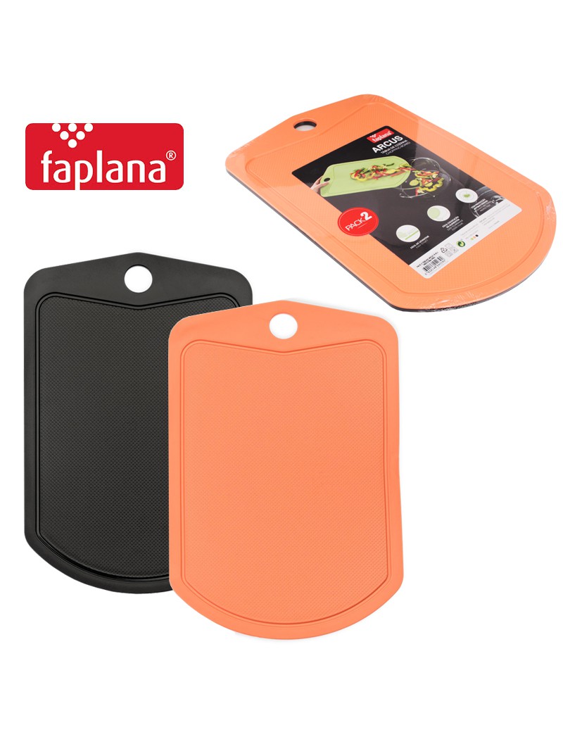 TABUA COZINHA ARCUS 815 CONJ.2 PRETO+SALMAO 350X230X4,5MM