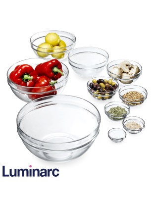 SALADEIRA LUMINARC 26CM EMPILHAVEL VIDRO