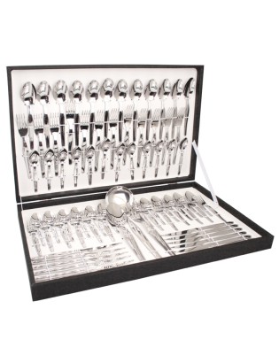 FAQUEIRO 75 PEÇAS FRISO I CHURRASCO INOX C/ESTOJO