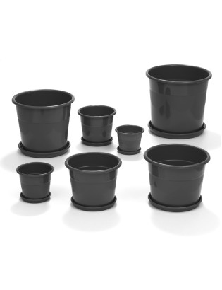 VASO C/ABA Nº4 ANTRACITE Ø17X14CM