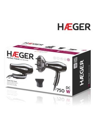 SECADOR HAEGER PERFECT TRAVEL HD-750.010B DE VIAGEM 750W