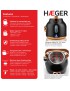 JARRO ELETRICO HAEGER ART DECO BLACK EK-22B.024A 1,7L 2200W