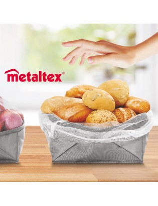 CESTO MULTIUSOS MET 235124 P/PAO/FRUTAS/LEGUMES  23X23CM