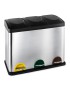 BALDE LIXO 100812 ECOLOGICO 60L 60,5X34X60,5CM INOX FOSCO
