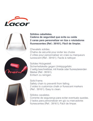 QUADRO MENU LACOR 39164 DUPLO 65X115CM ARDOSIA