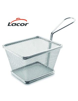 CESTO REDE LACOR 61007 MINI RET 10X8X7CM INOX