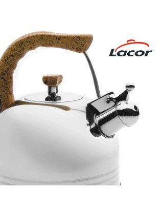 CHALEIRA LACOR 68629 C/APITO 3L INOX 18/10 INDUÇAO