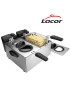 FRITADEIRA ELETRICA LACOR 69170 ERGO 4000W 2X3,5L INOX