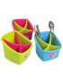 PORTA-TALHERES HEGA 16469 C/4DIVISORIAS 16X17X14CM PLST SORT