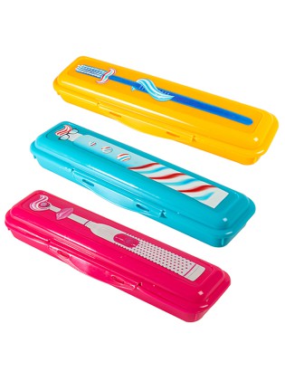 PORTA-ESCOVAS HEGA 16748 23X6X4CM CORES SORTIDAS PLST