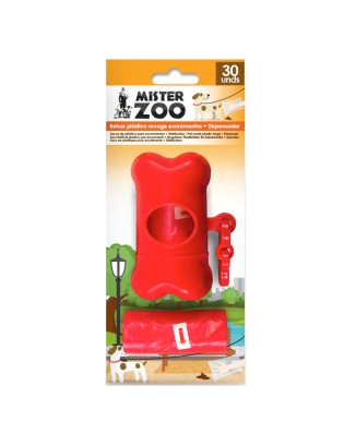 SACO EXCREMENTOS ZOO 51005 C/DISPENSADOR + 2 ROLOS SORT