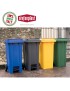 CONTENTOR LIXO 25698 AZUL 120L C/RODAS PLST