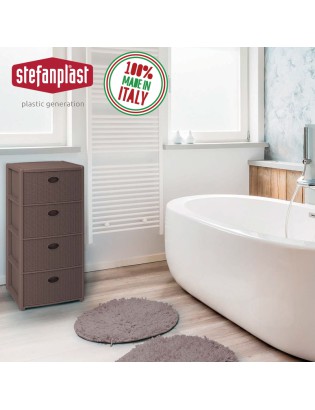 ARMARIO 30401 ELEGANCE TORTORA 4 GAVETAS 40X40X80CM PLST