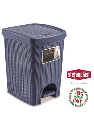 BALDE LIXO 30814 ELEGANCE AZUL NAVY 20L 31X27,5X39CM PLST