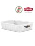 CESTO MULTIUSOS 30930 ELEGANCE BRANCO M 25X19,5X6CM PLST
