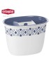 PORTA TALHERES TOSCA 55701 BRANCO/AZUL 19,5X13,5X14CM