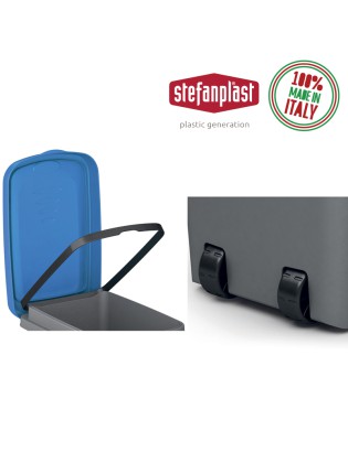 BALDE LIXO 70780 HOME ECO 40L C/TAMPA AMARELA