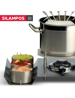 FONDUE SL NAUTILUS COMPLETO Ø16CM 6 TAÇAS INOX 18/10