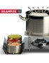 FONDUE SL NAUTILUS COMPLETO Ø16CM 6 TAÇAS INOX 18/10