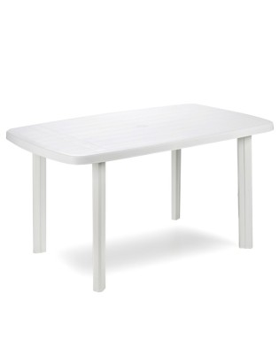 MESA OVAL FARO 3001 BRANCA 140X90CM