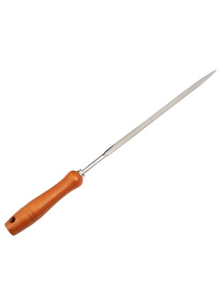 ESPETO 60 CM P/HOTELARIA INOX C/MADEIRA