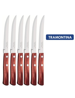 FACA CHURRASCO POLYWOOD 21100/675 CONJ.6 TRM
