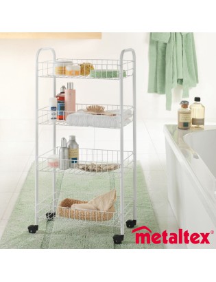 PISA 340634 - CARRO 4 PRATELEIRAS  MET 41X23X84CM