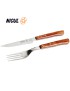 CONJ. CHURRASCO 370.7000.12 12 PEÇAS INOX C/CABO MADEIRA