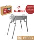 CHURRASQUEIRA FIT DESMONTAVEL 40X31X61CM FERRO C/PERNAS