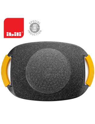 GRELHADOR IBILI 406029 STONE PLANO 47X29CM ANTIAD. INDUÇAO