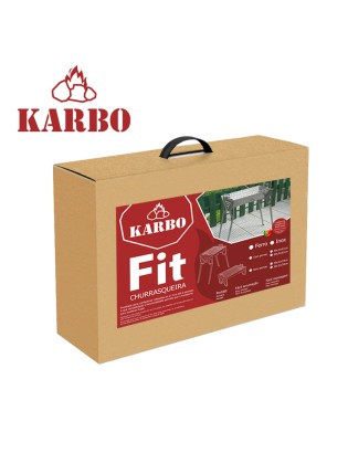 CHURRASQUEIRA FIT DESMONTAVEL 50X31X61CM FERRO C/PERNAS