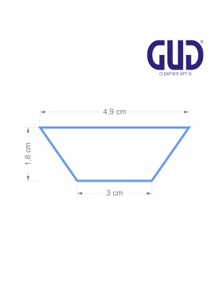 FORMA QUEQUE GUD MINI 4,9X3X1,8CM CONJ.6 ANTI-ADERENTE