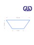 FORMA QUEQUE GUD MINI 4,9X3X1,8CM CONJ.6 ANTI-ADERENTE