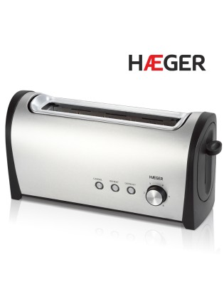 TORRADEIRA HAEGER DESAYUNO TO-100.009A INOX 1000W
