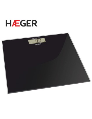 BALANÇA WC HAEGER DARK BS-DIG-010A DIGITAL 180KG VIDRO