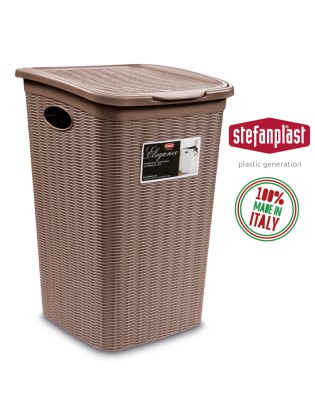 CESTO ROUPA 30051 ELEGANCE TORTORA 50L 38X37X54,5CM PLST