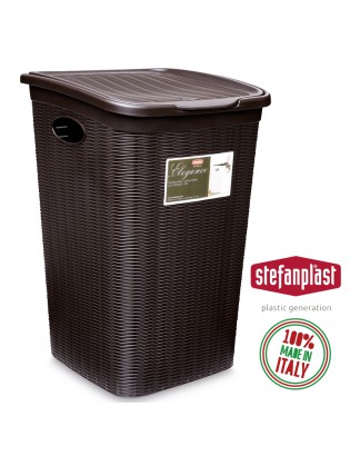 CESTO ROUPA 30052 ELEGANCE CASTANHO 50L 38X37X54,5CM PLST