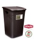 CESTO ROUPA 30052 ELEGANCE CASTANHO 50L 38X37X54,5CM PLST