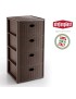 ARMARIO 30401 ELEGANCE TORTORA 4 GAVETAS 40X40X80CM PLST
