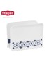 PORTA GUARDANAPOS TOSCA 55351 BRANCO/AZUL 7,5X15,5X11CM