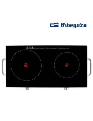 PLACA VITROCERAMICA ORBEGOZO PCE 6000 DUPLA 2800W 56X28CM