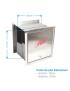 CAIXA PAO EXTENSIVEL INOX 2 PORTAS 29X31X15CM
