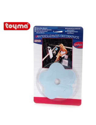ANTIDESLIZANTES WC 0480/01  FLORES AZUL 11CM