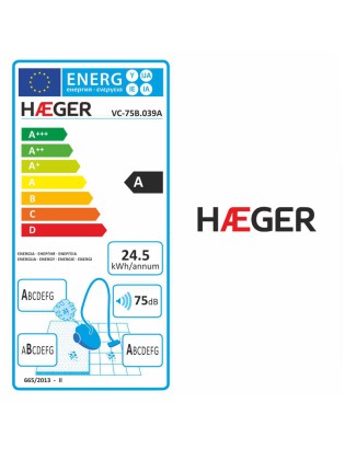 ASPIRADOR HAEGER SUPER SILENT VC-75B.039A C/SACO 750W