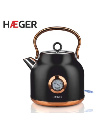JARRO ELETRICO HAEGER ART DECO BLACK EK-22B.024A 1,7L 2200W