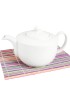 BULE CHA BRANCO REDONDO 1,5L PORCELANA