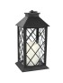 LANTERNA DECORATIVA ZK6001 C/VELA ELETRICA 14X14X30CM PLST